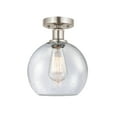 thumbnail image 3 of Innovations Lighting  Edison Athens - 1 Light 8" Semi-Flush Mount Seedy/Brushed Satin Nickel, 3 of 5