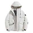 thumbnail image 2 of Donemore Men's Thick Waterproof Hooded Jacket Windproof Thermal Winter Coat with Breathable Lining for Outdoor Sports, 2 of 8
