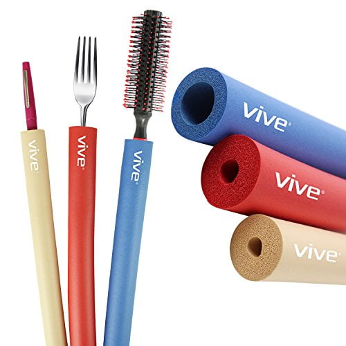 Foam Tubing by Vive Utensil Padding Grips Round & Hollow Closed