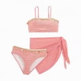 thumbnail image 3 of CAUYDY Children Girls Teen Girls Summer Swimsuit 2 Piece Bathing Suits Cute Bikini Tankini Sets with Cover Ups Beach Skirt for Kid 7T 8T 9T 10T 11T 12T 13T (Sizes 12-13 Years,H03-Pink), 3 of 9