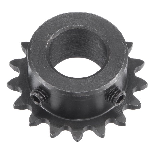 Uxcell Teeth Chain Sprocket Carbon Steel with Set Screw 15mm