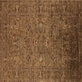 thumbnail image 1 of Ahgly Company Indoor Square Oriental Brown Industrial Area Rugs, 4' Square, 1 of 4