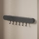 thumbnail image 1 of Qazbgdl - Soporte de Pared para Cuchillos y Raspadores Sin Taladro | Organizador de Utensilios de Cocina con 6 Ganchos | Almacenamiento de Plástico Negro o Blanco para Toallas y Llaves, 1 of 6