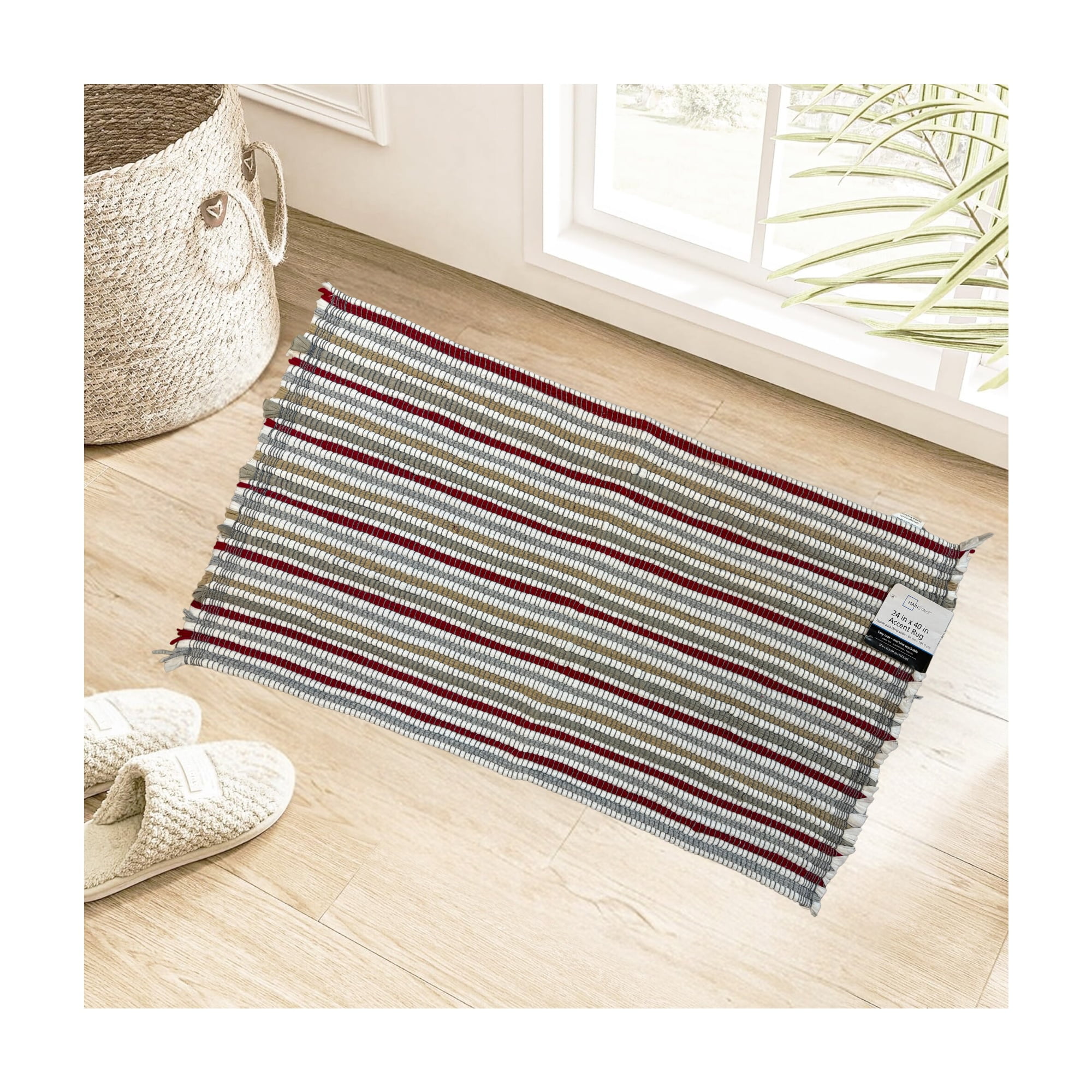 Mainstays Multicolor Indoor Accent Rug, 24" x 40"