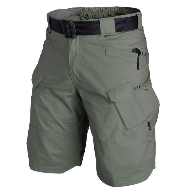 Short Tactique Militaire Urbain pour Hommes Short Cargo Imperméable Résistant à l'Usure Pantalon de Randonnée Grande Taille à Séchage Rapide Multi-Poche