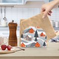 thumbnail image 2 of Yayeee Napkin Holder for Table Kitchen Paper Tissue Organization, Gray Snow Houses, 2 of 8