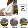 thumbnail image 4 of Peel and Stick Wallpaper Panoramic view colorful sunrise mountains Modern Art Wall Mural Decor Self Adhesive and Removable 69in x 98in, 4 of 8