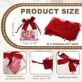 thumbnail image 2 of Uxcell 20 Count Bow Organza Gift Bags, Wedding Favor Bag Wine Red 4.3" x 6.3", 2 of 7