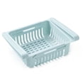 thumbnail image 1 of Nvzi Boîte de Rangement Rétractable pour Réfrigérateur, Tri des Conservations Alimentaires, Étagère en Plastique pour Réfrigérateur, Moins de 0,5 Pouces - Bleu, 1 of 5