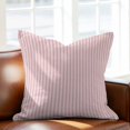 thumbnail image 3 of Pillow Covers 26x26 Inch, Pink Striped Linen Pillowcase with Invisible Zipper, Modern Simple Farmhouse Beige Vintage Decorative Throw Pillow Covers Cushion Case for Couch Sofa Bed Living Room, 3 of 9