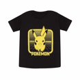 thumbnail image 1 of Pokemon - Camiseta de Pikachu Arcade Retro para Niños/Niñas (Negro), 1 of 2
