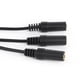 thumbnail image 5 of Enchufe de 3 polos de 3,5 mm a cable adaptador divisor de auriculares de audio estéreo de 3 vías, 5 of 5
