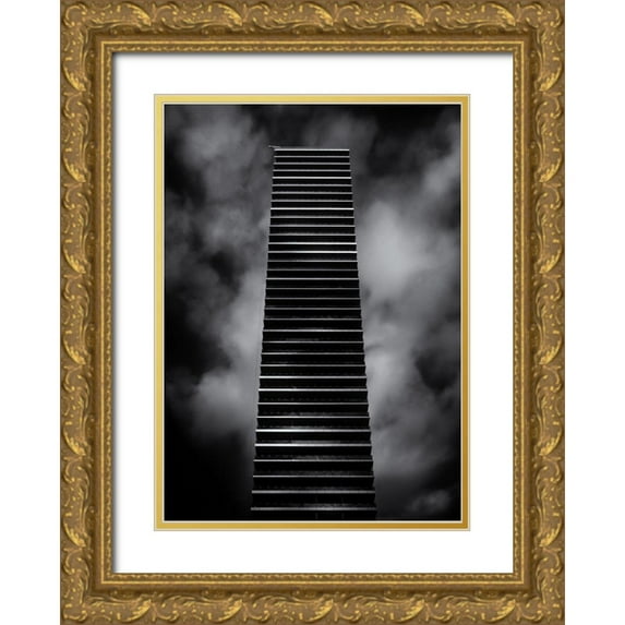 Carson, Brian 11x14 Gold Ornate Wood Framed with Double Matting Museum Art Print Titled - 224 Kingston