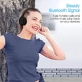 thumbnail image 4 of Auriculares Bluetooth orejeras de proteína de memoria suave y micrófono integrado para iPhone/teléfono Android/PC/TVNegro Xemadio 223000-2, 4 of 7