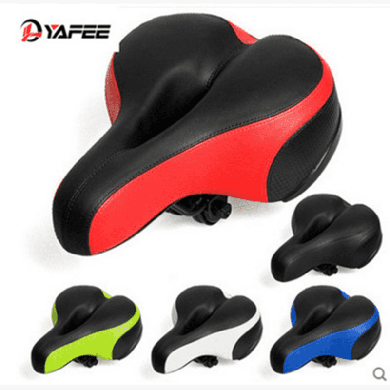 Wide Big Bum Bike Reflector Saddle MTB Road Bicycle Cycling Comfort Seat New!