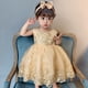 thumbnail image 1 of Vestido de princesa popular con lazo de lentejuelas y encaje bordado a juego de colores, vestido de niña de malla, 1 of 5