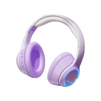 Christmas Gifts Liweisiy Headworn Bluetooth Earphones, Gradient Sport Earphones, 5.3 Bluetooth D1134 Purple Free Size