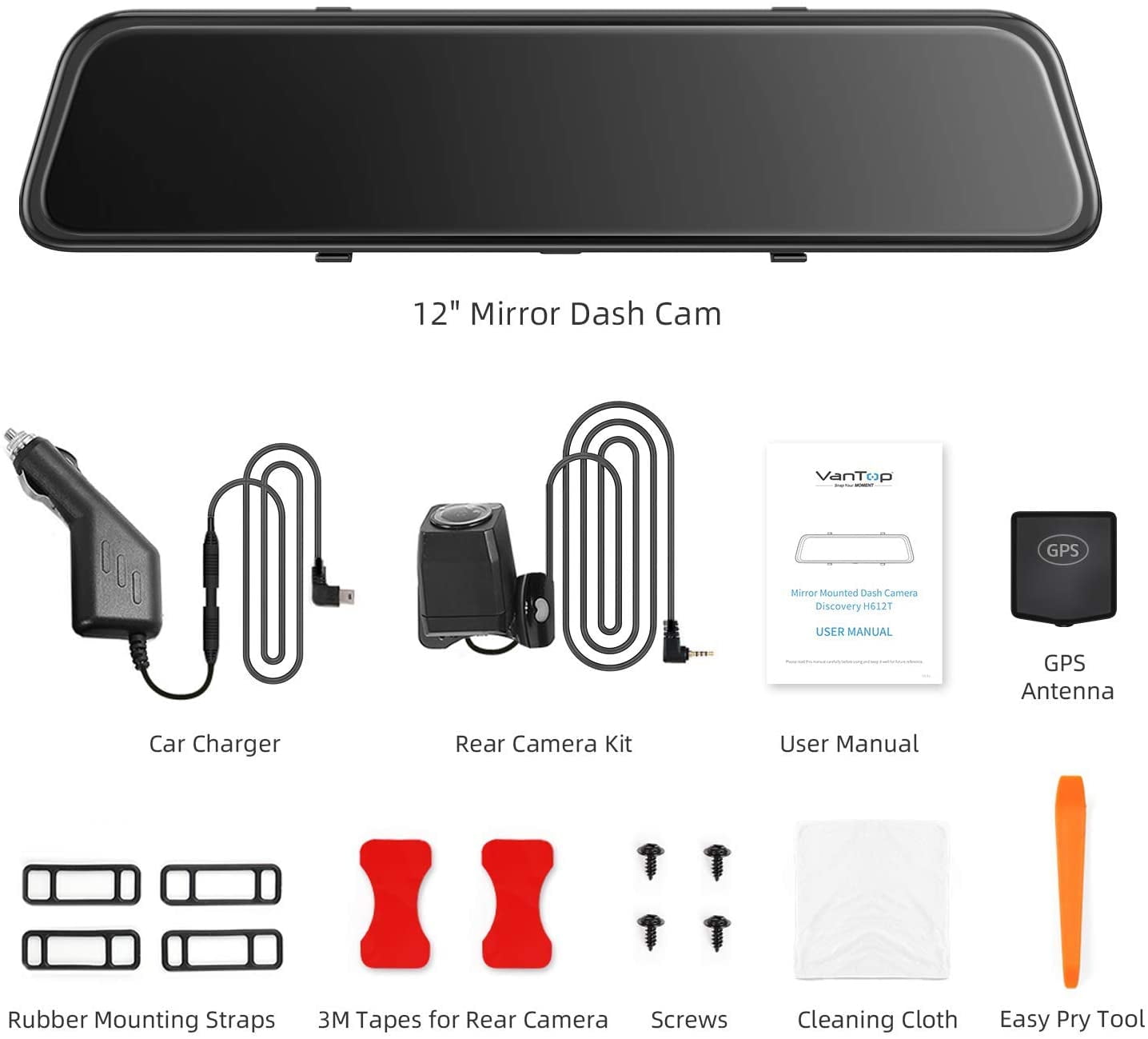 VanTop H612T Dash Cam Mirror Install - Argonaut Build