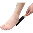 thumbnail image 7 of LQQBOX Feet Scrubber Handle Wooden Foot File Callus Remover Professional Pedicure Foot Rasp Removes for Cracked Heels Dead Skin Corn Hard Skin(2Pcs,Black), 7 of 7