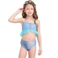 thumbnail image 3 of Kids Girls Bathing Suits Fish Tail Set Cute Bikini Beach Bathing Suit Toddler Bathing Suits 4-5 Years, 3 of 6