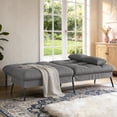 thumbnail image 2 of COMHOMA 72'' W Fabric Convertible Futon Sofa Bed with 5 Adjustable Backrest,Gray, 2 of 6