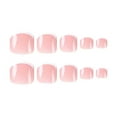 thumbnail image 4 of Press on Nails Nude,French Fake Nails,Luxury Glitter Black Fake toenails False Toenails Acrylic Foot False Nails Rhinestone Design Press on Toenails, 24pcs (Gorgeous Nails 7) White Large, 4 of 4