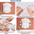 thumbnail image 3 of Luz de espejo CHAO kit de luz LED regulable 10 bombillas 3 colores 10 niveles de brillo, 3 of 5