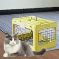 thumbnail image 6 of Folding Puppy Crate Collapsible Pet Cage Portable Cat Carrier Durable PP Iron Wire for Small Dog Kitten Bunny, 6 of 9