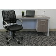 thumbnail image 5 of Boss Office Products Mesh Task Office Chair with Pewter Finish and Casters, Black, 5 of 10