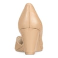 thumbnail image 2 of KENNETH COLE NEW YORK Womens Beige D Orsay Comfort Ellis Pointed Toe Wedge Slip On Leather Pumps Shoes 8 M, 2 of 4