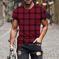 thumbnail image 2 of Shorts pour Hommes, T-Shirt à Manches Courtes Imprimé Col Rond Décontracté, 2 of 5