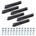 thumbnail image 1 of Uxcell 1U 19 Inch Cable Manager, 6 Pack 24 Slot Horizontal Rack Mount Wire Organizer, 1 of 7