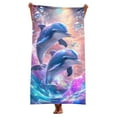 thumbnail image 2 of Clerance PEONAVET Kids Beach Towels, Microfiber Ocean Bath Towel for Boys and Girls, Quick Dry Lightweight Soft Sand Free Beach Towel for Beach Pool, 59×29 In, 2 of 9