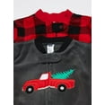 thumbnail image 2 of Hudson Baby Infant Boy Fleece Zipper Sleep and Play 2pk, Christmas Tree, 3-6 Months, 2 of 4