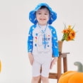 thumbnail image 2 of Swimsuit Boy Cute Print Bathing Suits Boy Rash Guard Swimming Suit for Boys 3-4 Years, 2 of 8