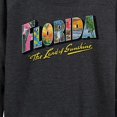 thumbnail image 3 of Instant Message - Florida Postcard  - Women's Lightweight French Terry Long Sleeve Shirt, 3 of 6