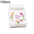 thumbnail image 6 of SPRING PARK 100Pcs Thank You Printed Plastic Bags Pink Flower OPP Self Adhesive Cookie Mini Candy Packaging Biscuit Roasting DIY Gift Favor bags For All Parties, 6 of 6