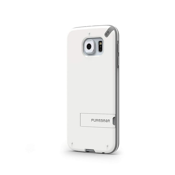 PureGear Coque Slim Shell pour Samsung Galaxy S6 - Blanc/gris