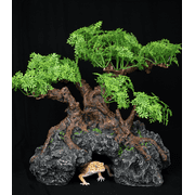 Komodo Bonsai Tree, Artificial Green Aquarium Decor Plant