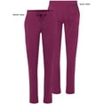 thumbnail image 5 of Adar Addition Scrubs for Women - Skinny Leg Cargo Drawstring Scrub Pants - A6104T - Wine - S, 5 of 7