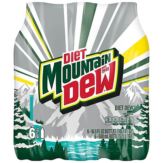 Mtn Dew Soda Diet - 6-16.9Fl. Oz.