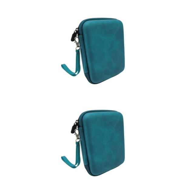 Cateissary Bolsa de almacenamiento para púas de guitarra, organizador de púa impermeable, estuche de transporte, contenedor, accesorio para Media Malla Azul 2Conjunto