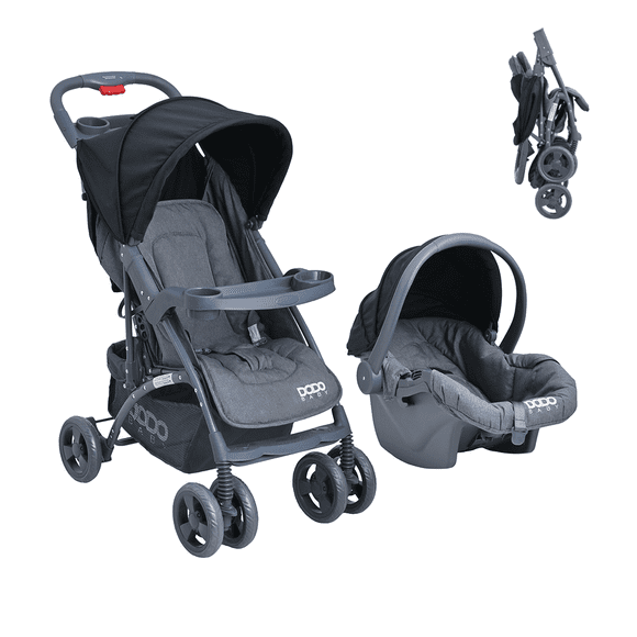 Carriola Para Bebé Dodo Baby Luna Con Autoasiento Negro