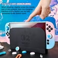 thumbnail image 2 of Fzchun Coque Rigide de Protection pour Nintendo Switch 2 (2025), Coque de Protection PC pour Joy Con, Protecteurs de Manette JoyCon Détachables Antichoc et Résistants aux Rayures, 6 Poignées - Bleu Rose, 2 of 4