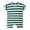Green, variant on Riecok Unisex Baby Toddler Short Sleeve Romper Onesie Striped Print Round Neck Summer Clothes 3-24 Months Blue 12 M