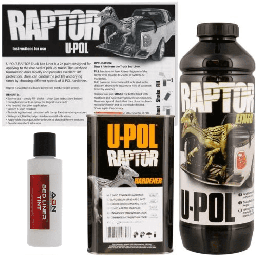 U-POL Raptor GM White Spray-On Bed Liner 1 Liter Upol ...