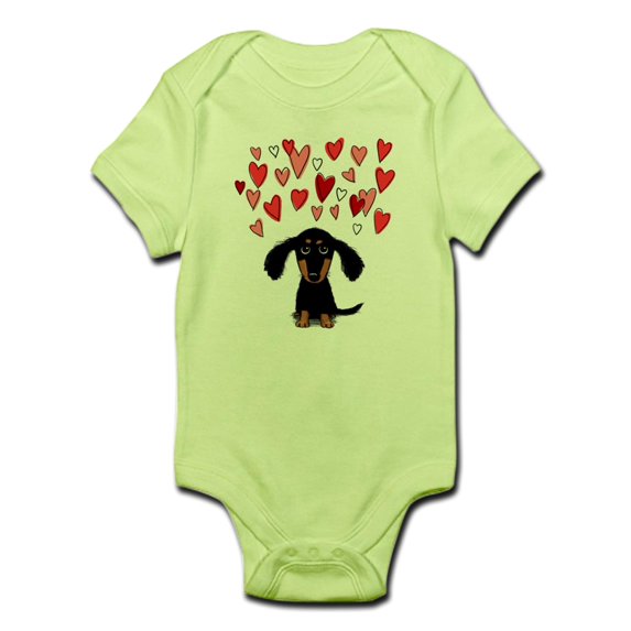 CafePress - Doxiehearts Body Suit - Baby Light Bodysuit