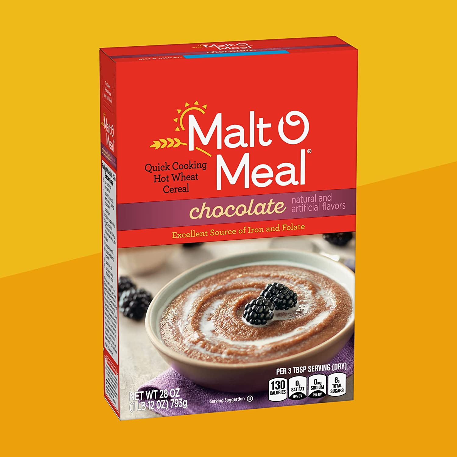 Chocolate , Quick Cooking Hot Breakfast Cereal, 28 Ounce Box (Pack of 4)