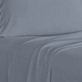 thumbnail image 3 of Soft Tees Luxury Cotton Modal Jersey Knit Sheet Set, Periwinkle, Twin, 3 of 4
