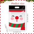 thumbnail image 3 of 50 Pcs Christmas Goodie Bags, 9.25X6.1X1.37" Resealable Holiday Treat Bags with Handles, Plastic Snowman Gift Sacks, Xmas Candy Wrapping Bags, Party Favor Packets for Festive Present Packaging, 3 of 6